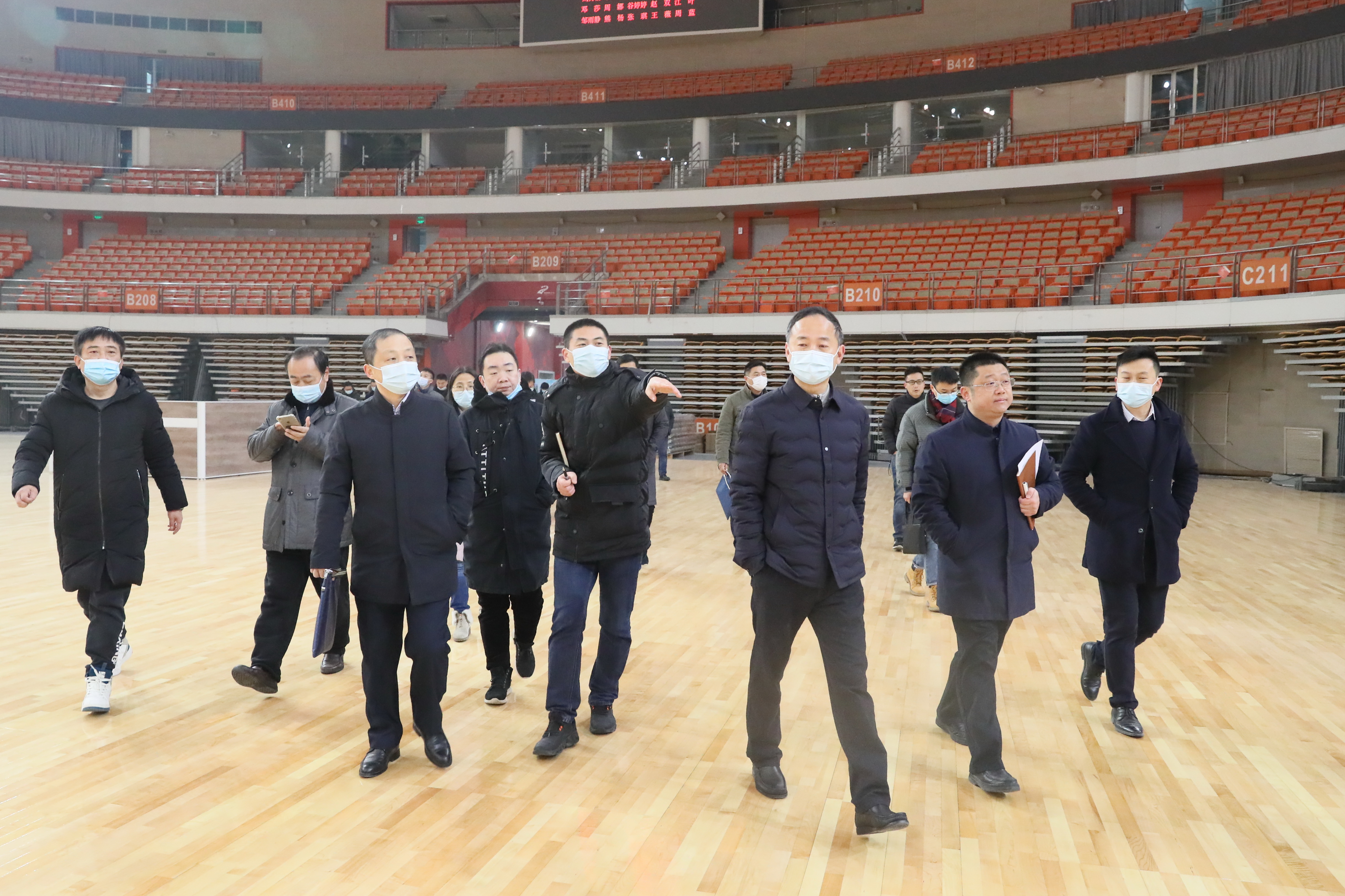 市紀委監委派駐市城建局紀檢監察組調研武漢體育中心平戰結合改造項目(圖4) 市紀委監委派駐市城建局紀檢監察組調研武漢體育中心平戰結合改造項目(圖4)